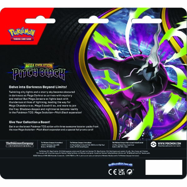 Pokémon TCG: Pitch Black 3-Pack Blister