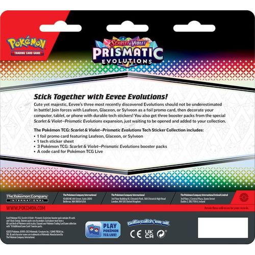 Pokémon TCG: Prismatic Evolutions Tech Sticker Collection