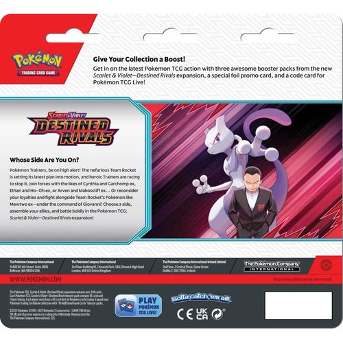 Pokémon TCG: Destined Rivals 3-Pack Blister