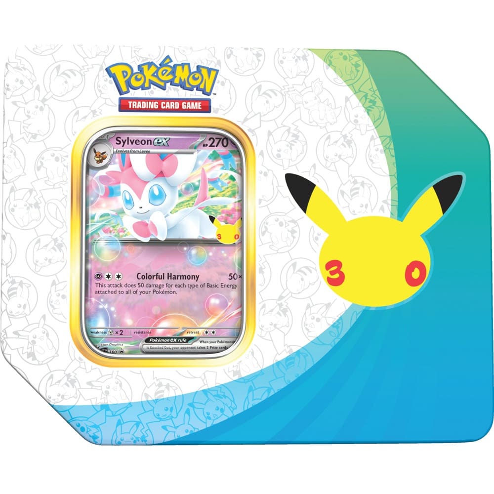 Pokémon TCG: 30th Celebration Booster Tin (5 Packs) pre-order
