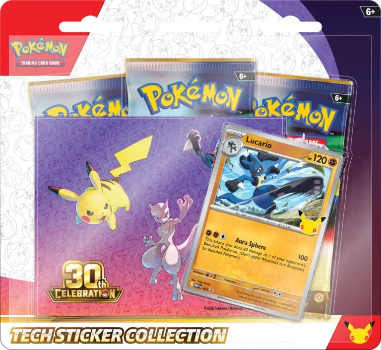 Pokémon TCG: 30th Celebration Tech Sticker Collection