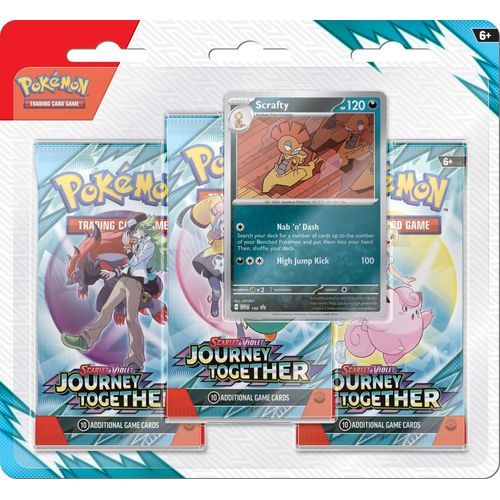 POKÉMON TCG Scarlet & Violet 9: Journey Together Three Booster Blister