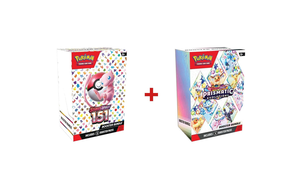 Pokémon TCG: Scarlet & Violet 151 + Prismatic Evolutions Booster Bundle Duo
