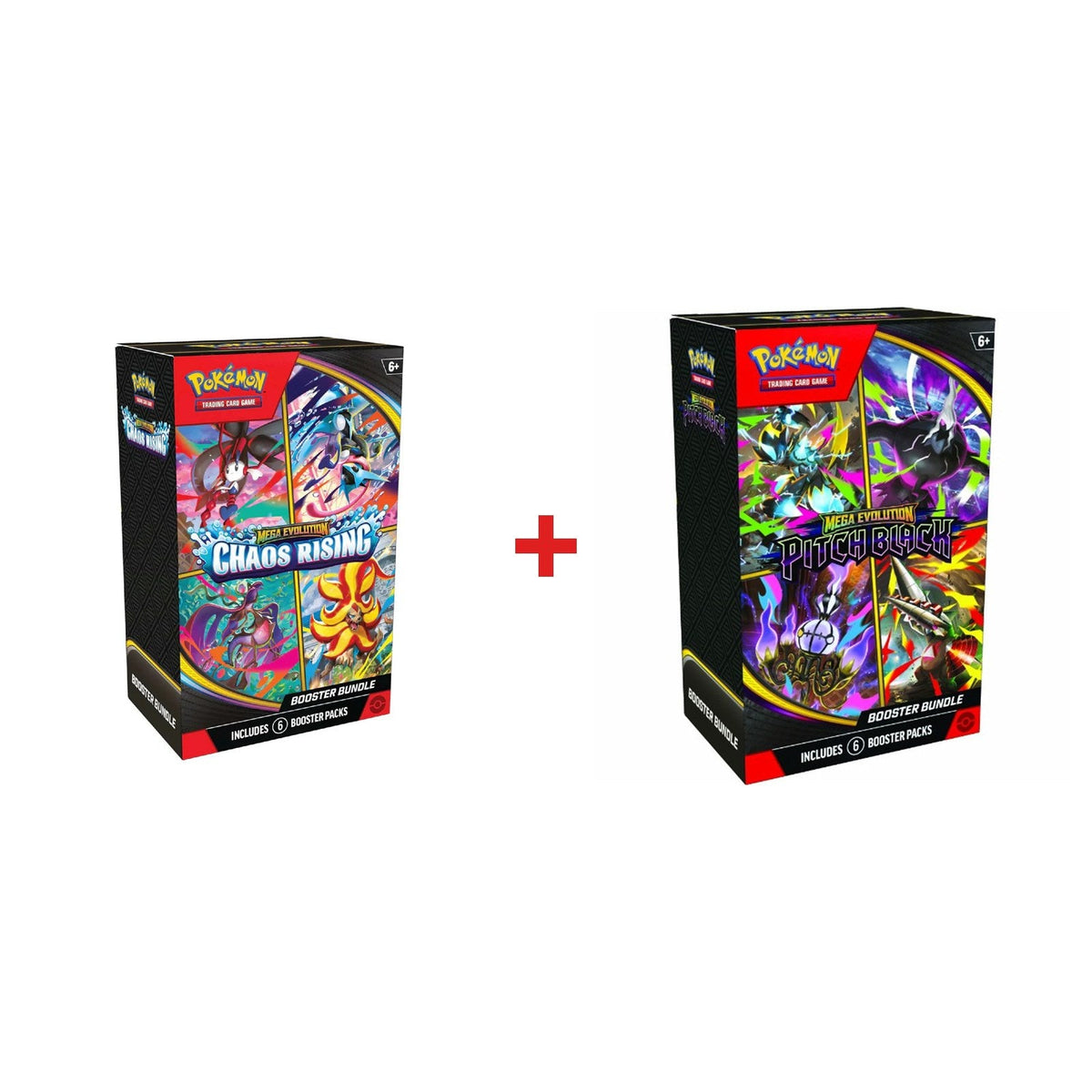 Pokémon TCG: Chaos Rising + Pitch Black Booster Bundle Duo
