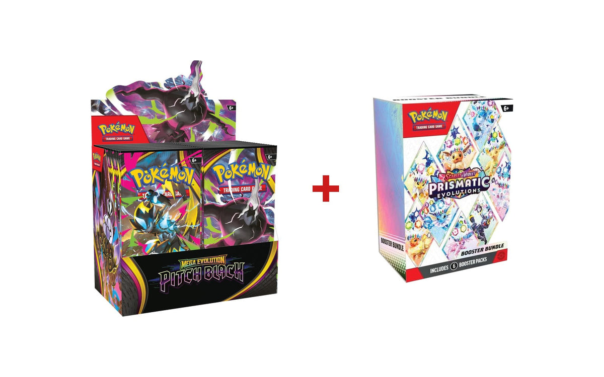 Pokémon TCG: Pitch Black Booster Box + Prismatic Evolutions Bundle