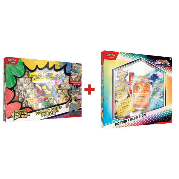 Pokémon TCG: Poster Collection Pair (Ascended Heroes + Prismatic)
