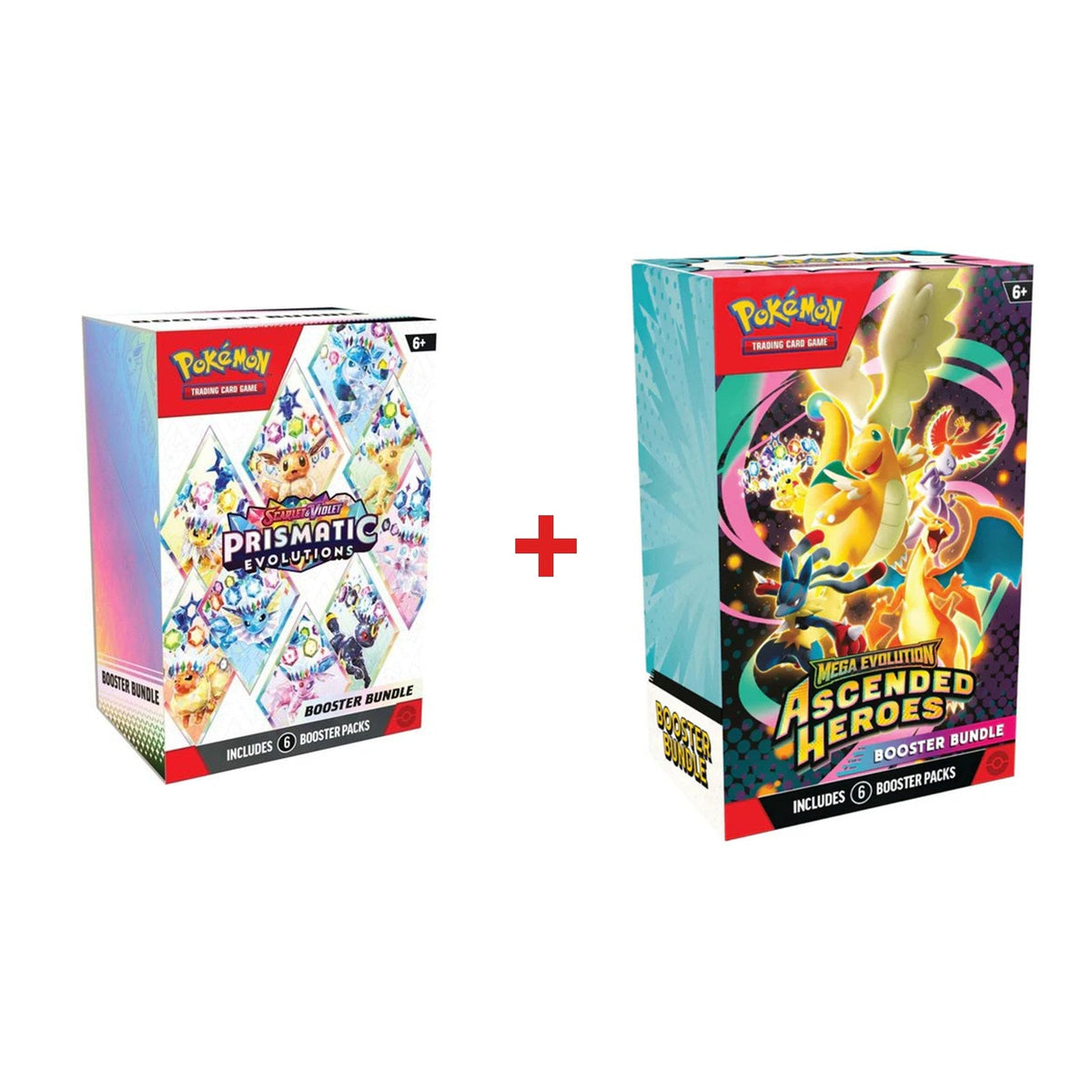 Pokémon TCG: Prismatic Evolutions + Ascended Heroes Booster Bundle Duo