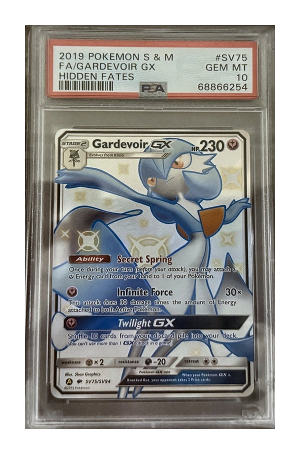 Pokémon TCG: Gardevoir-GX SV75/SV94 Shiny Full Art (Hidden Fates) — PSA 10