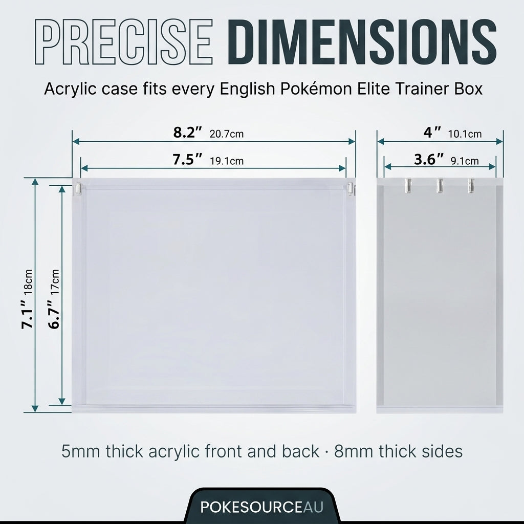 Pokémon Elite Trainer Box Acrylic Display Case