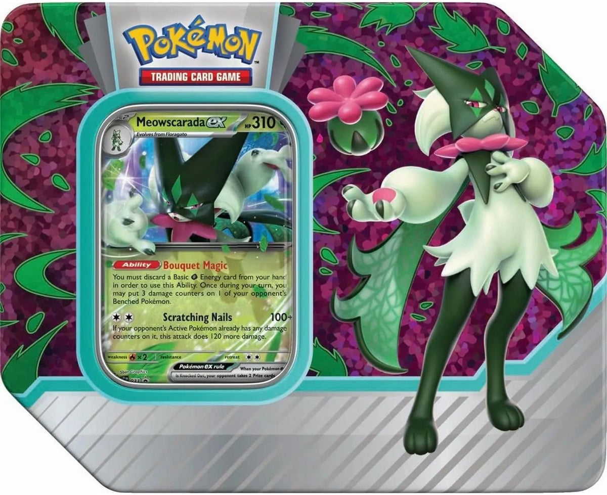 Pokemon TCG: Paldea Partners Meowscarada EX Tin